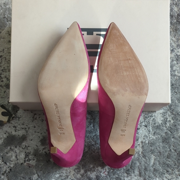 Ivanka Trump Pink (Carra) Suede Heels